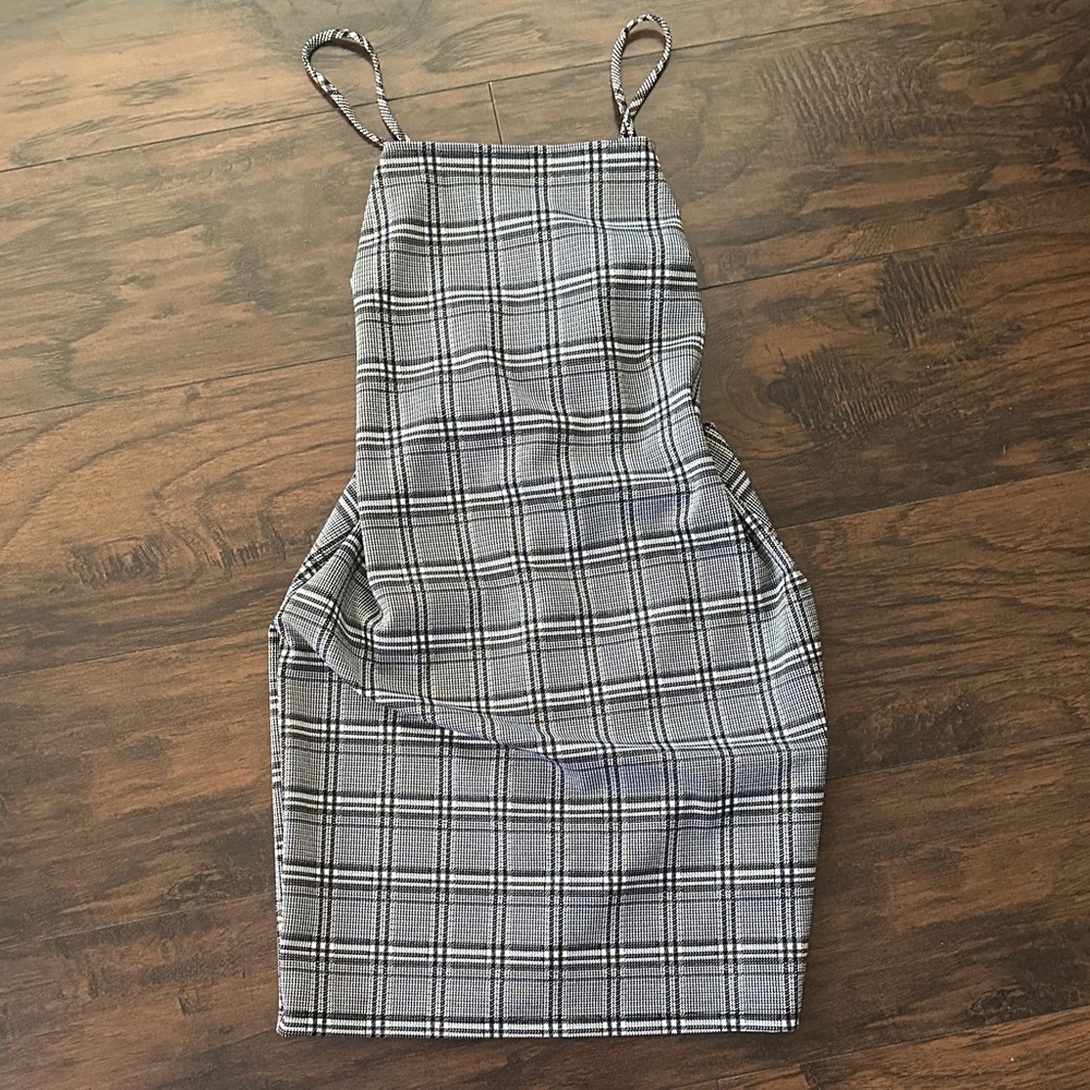 Plaid Spaghetti Strap Dress